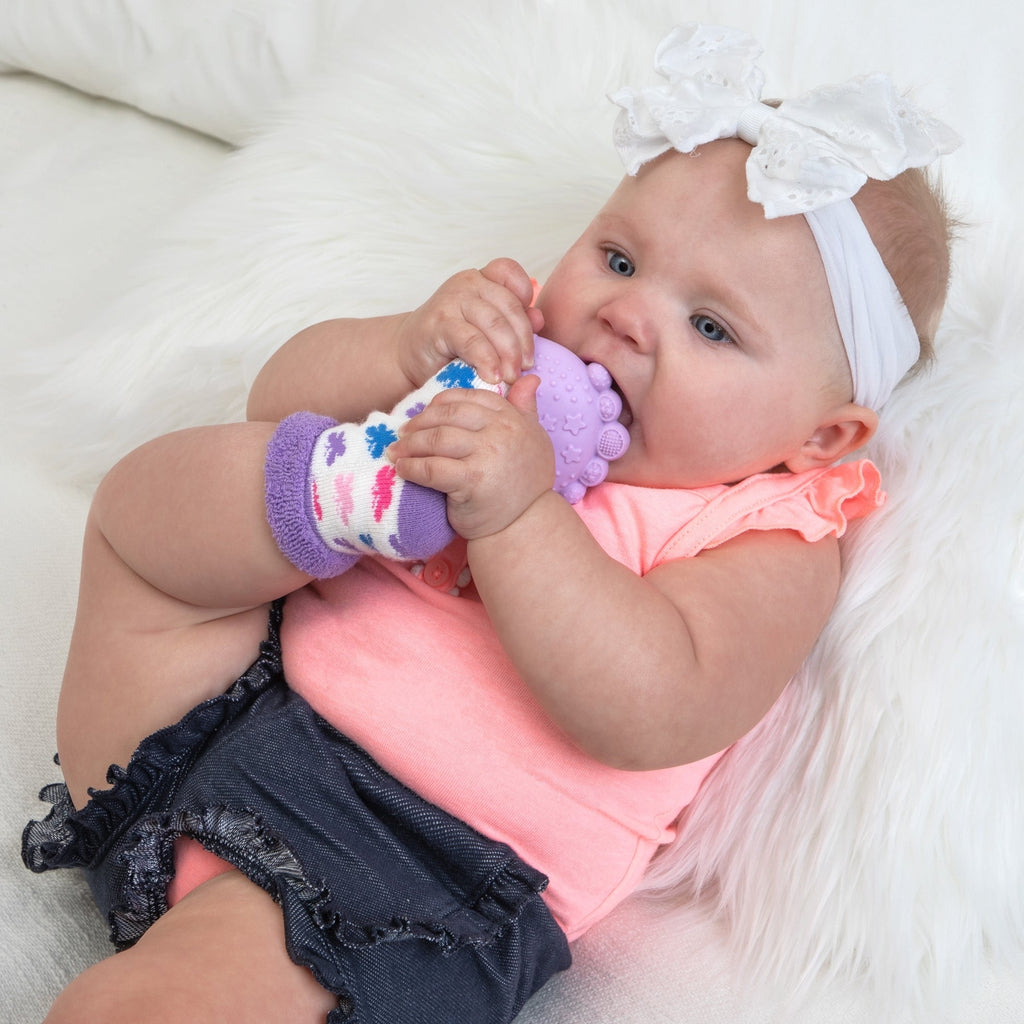 Soft Teether Sock Set with Travel Bag