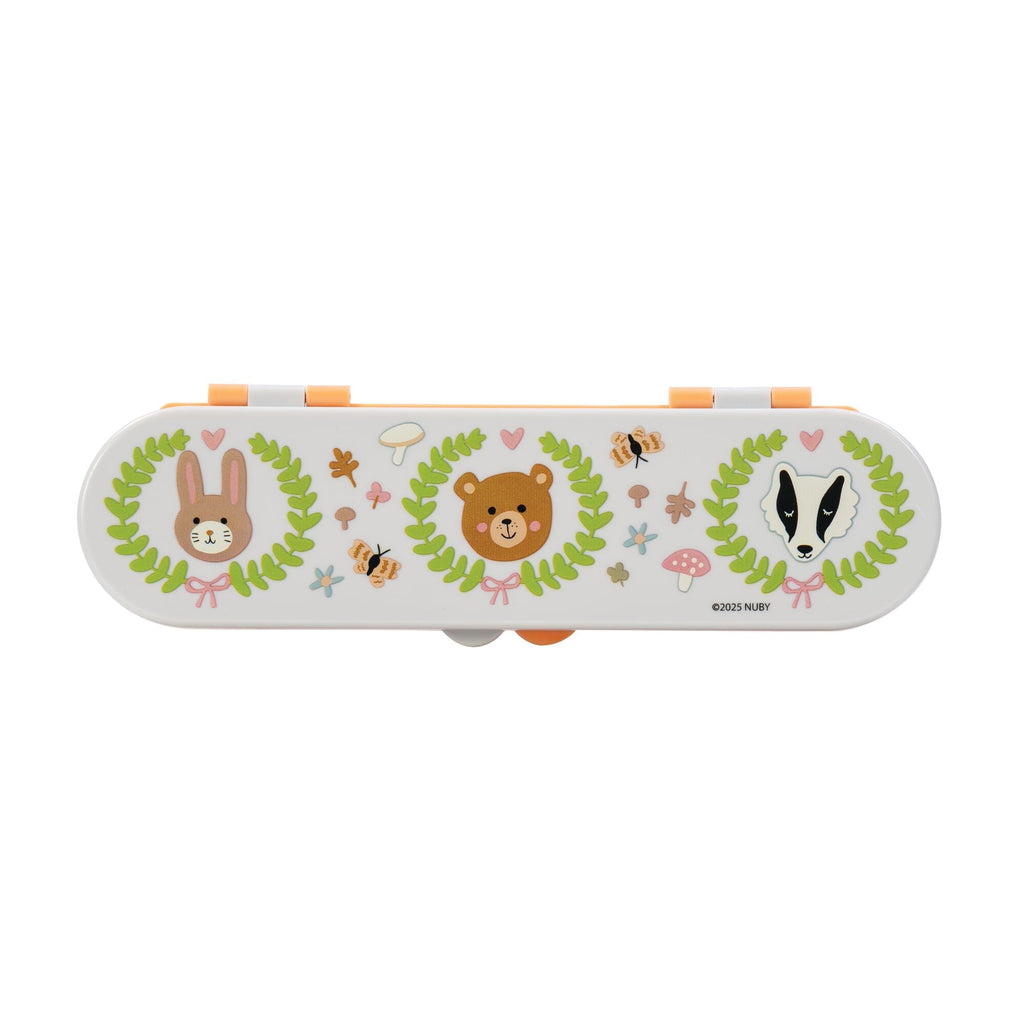 Stainless Steel Toddler Utensil Set | Forest Animals